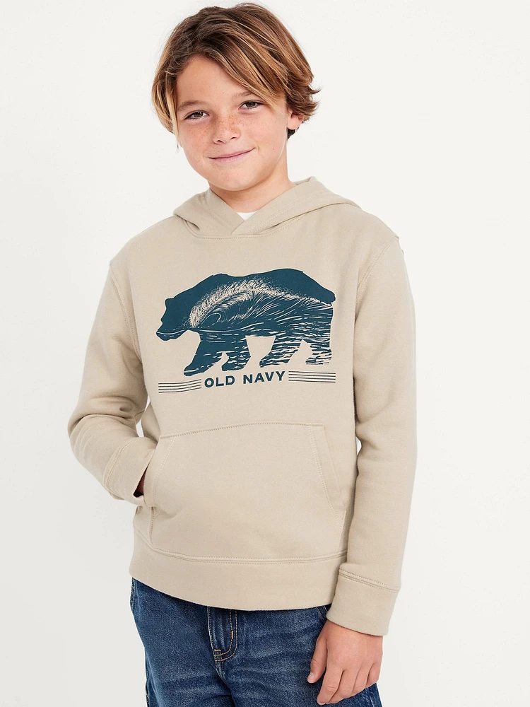 Logo-Graphic Pullover Hoodie for Boys