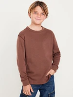 ong-Sleeve Cozy-Knit T-Shirt for Boys