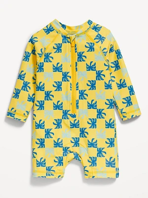 Long-Sleeve Rashguard One-Piece Swimsuit for Baby