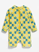 Long-Sleeve Rashguard One-Piece Swimsuit for Baby