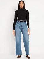 Curvy Extra High-Waisted Sky-Hi Wide-Leg Jeans