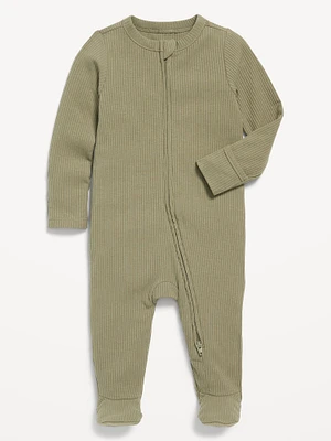 Unisex Sleep & Play 2-Way-Zip Footed One-Piece for Baby