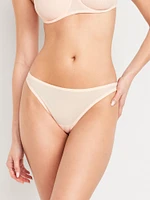 Low-Rise Mesh Thong Underwear