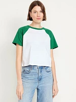 EveryWear Raglan Crop T-Shirt