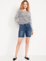 High-Waisted OG Button-Fly Jean Shorts - 7-inch inseam