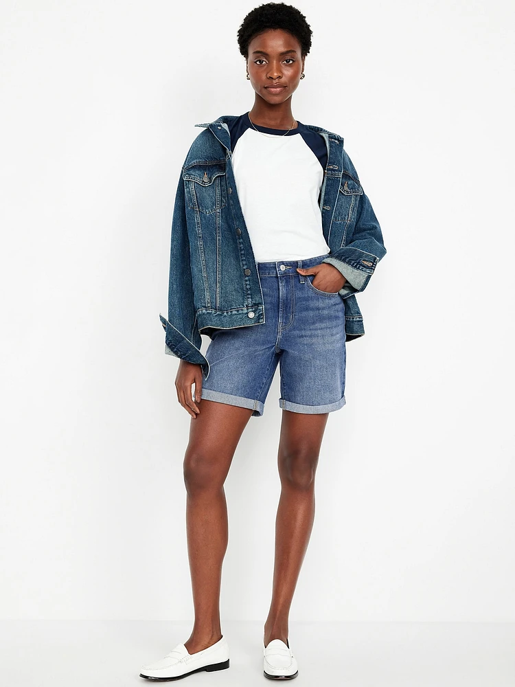 High-Waisted Wow Jean Shorts - 7-inch inseam