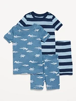 Snug-Fit Graphic Pajama 4-Piece Set for Toddler & Baby