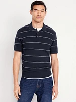 Short-Sleeve Striped Polo