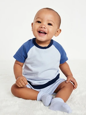 Short-Sleeve Top and Shorts Set for Baby