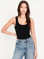 Double-Layer Scoop-Neck Bodysuit