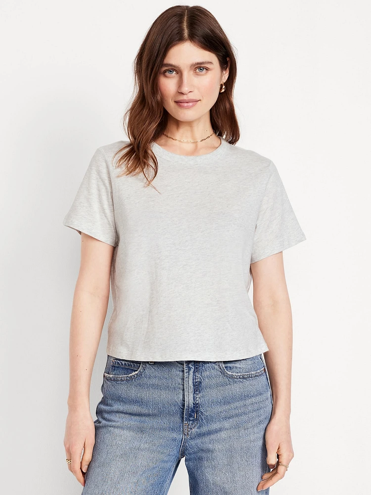 EveryWear Crew-Neck Crop T-Shirt