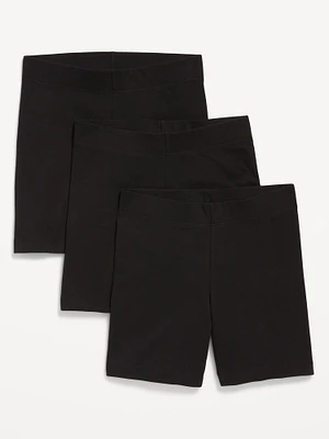 High-Waisted Biker Shorts 3-Pack - 6-inch inseam