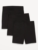 High-Waisted Biker Shorts 3-Pack - 6-inch inseam