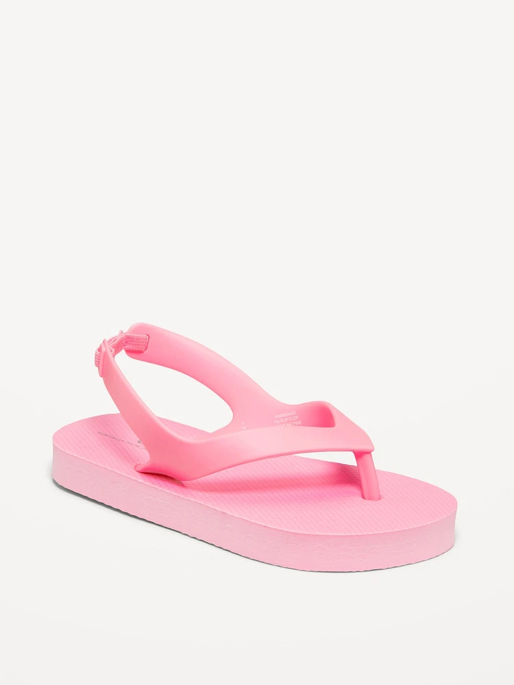 Flip-Flop Sandals for Toddler Girls (Partially Plant-Based