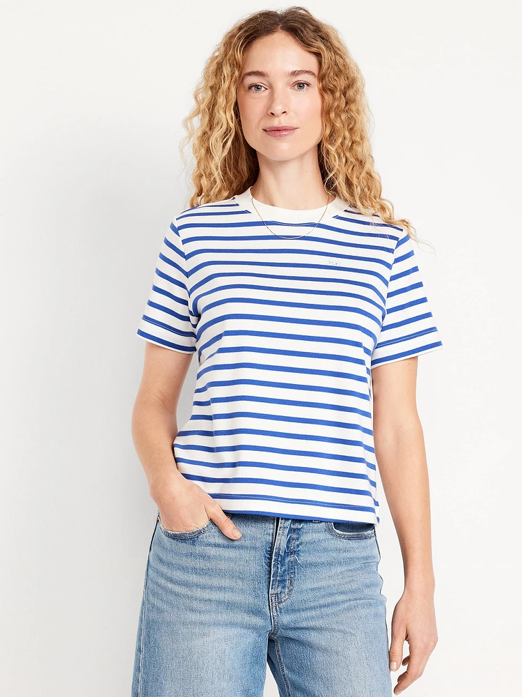 Heavyweight Striped Crew-Neck T-Shirt