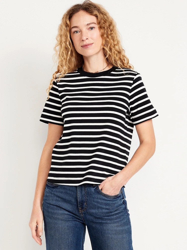 Striped Crew-Neck T-Shirt