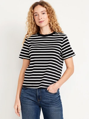 Heavyweight Striped Crew-Neck T-Shirt