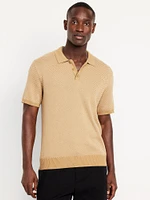 Short-Sleeve Herringbone Polo