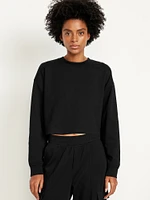 Dynamic Fleece Oversized Crop Sweatshirt