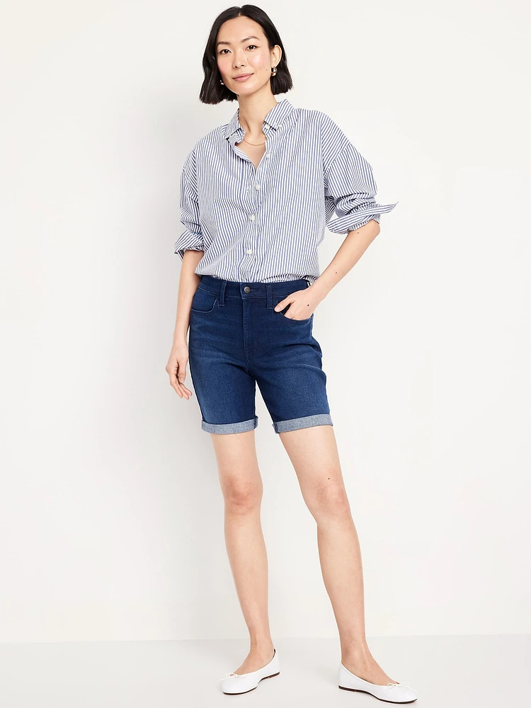 High-Waisted Wow Jean Shorts - 7-inch inseam