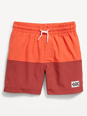 Color-Block wim Trunks for Boys