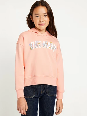 Vintage Logo-Graphic Hoodie for Girls