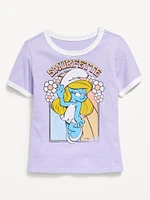 The Smurfs Ringer Graphic T-Shirt for Girls