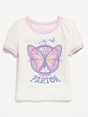 Dolly Parton Ringer Graphic T-Shirt for Girls