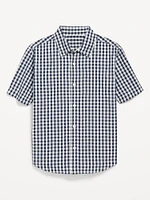 Printed Short-Sleeve Poplin Shirt for Boys