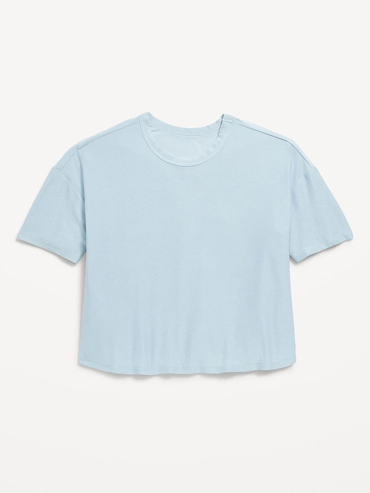 CloudMotion Cropped Performance T-Shirt for Girls