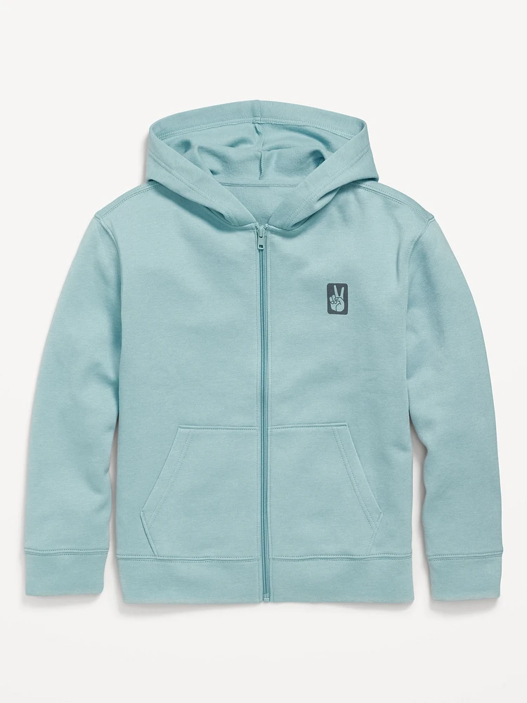 Fleece Zip-Front Hoodie for Boys