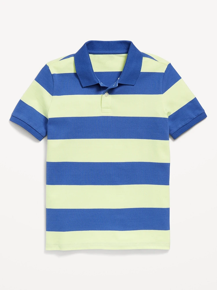 Printed Pique Polo Shirt for Boys