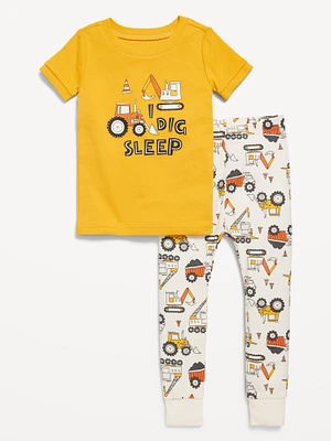 Unisex I Dig Sleep Pajama Set for Toddler & Baby