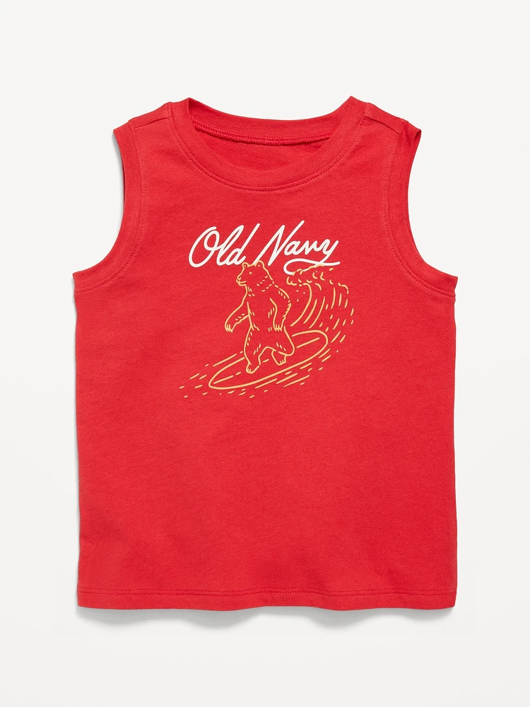 Logo-Graphic Tank Top for Toddler Boys