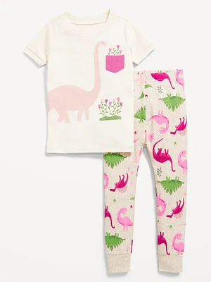 Unisex Snug-Fit Graphic Pajama Set for Toddler & Baby