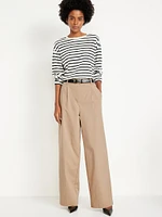 Extra High-Waisted Taylor Super Wide-Leg Trouser Pants