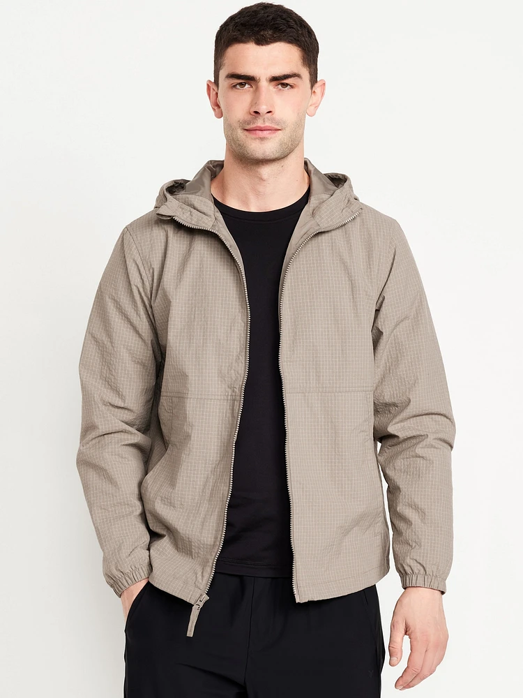 Water-Resistant Ripstop Zip Jacket