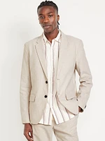 Linen-Blend Blazer