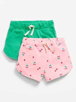 French-Terry Shorts 2-Pack for Toddler Girls