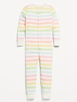 Unisex Snug-Fit 2-Way-Zip Pajama One-Piece for Toddler & Baby