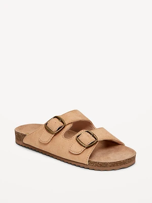 Faux-Suede Buckled Strap Sandals for Girls