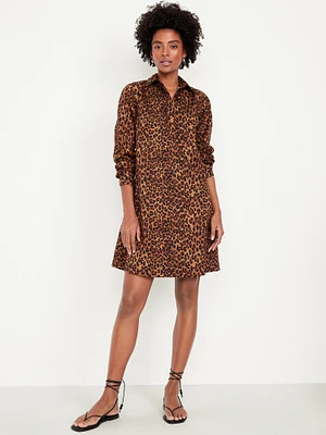 Loose Mini Shirt Dress