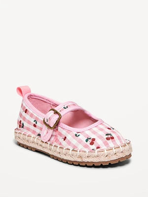 Espadrille Mary-Jane Flats for Toddler Girls