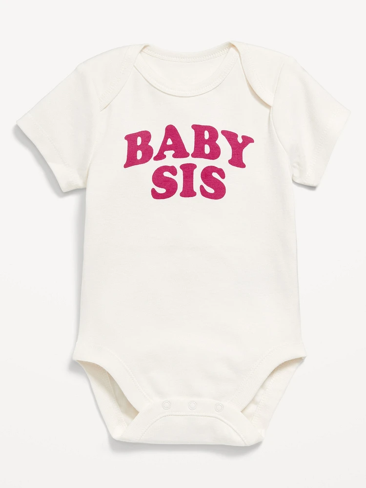 Short-Sleeve Graphic Bodysuit for Baby