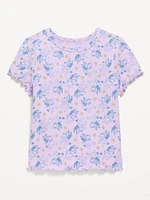 Bluey Ribbed Graphic T-Shirt for Toddler Girls