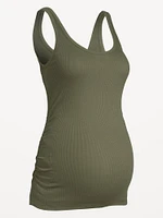 Maternity Scoop-Neck Ribbed Tank Top