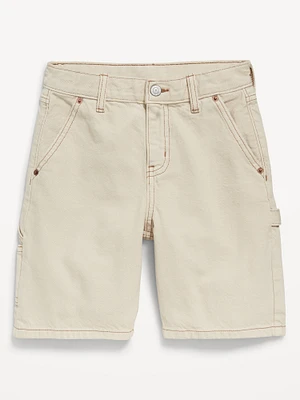 Knee Length Baggy Carpenter Jean Shorts for Boys