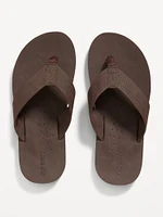 Faux-Leather Flip-Flop Sandals for Boys