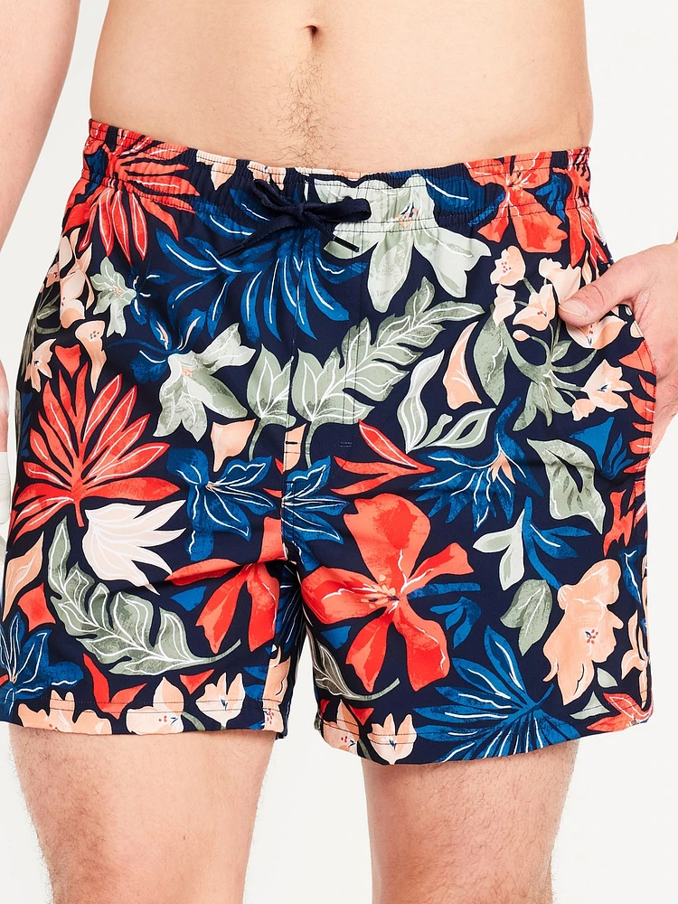 Printed Swim Trunks - 5-inch inseam