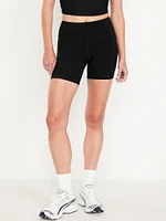 High-Waisted StudioSmooth Biker Shorts - 6-inch inseam